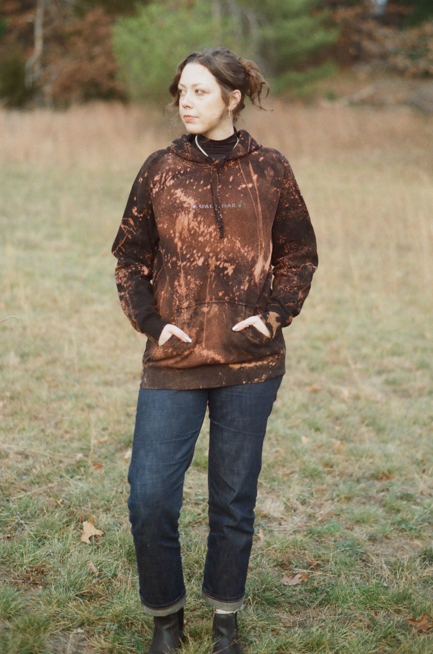 Hand Bleached Prophet Pullover Hoodie