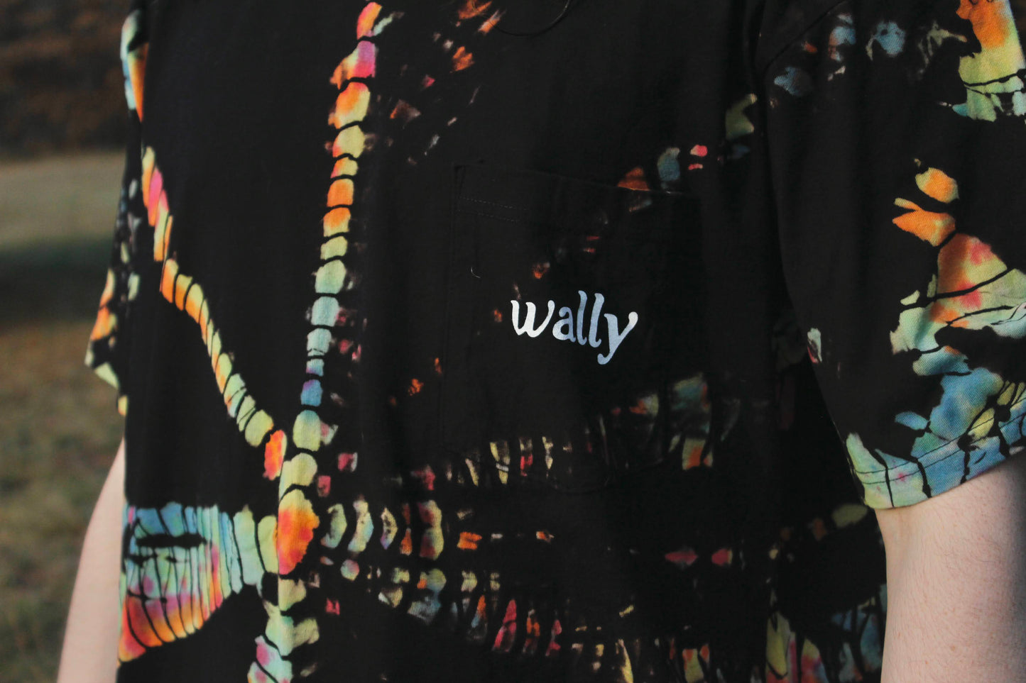 Hand Tie-Dyed Pigeon Pocket T-Shirt