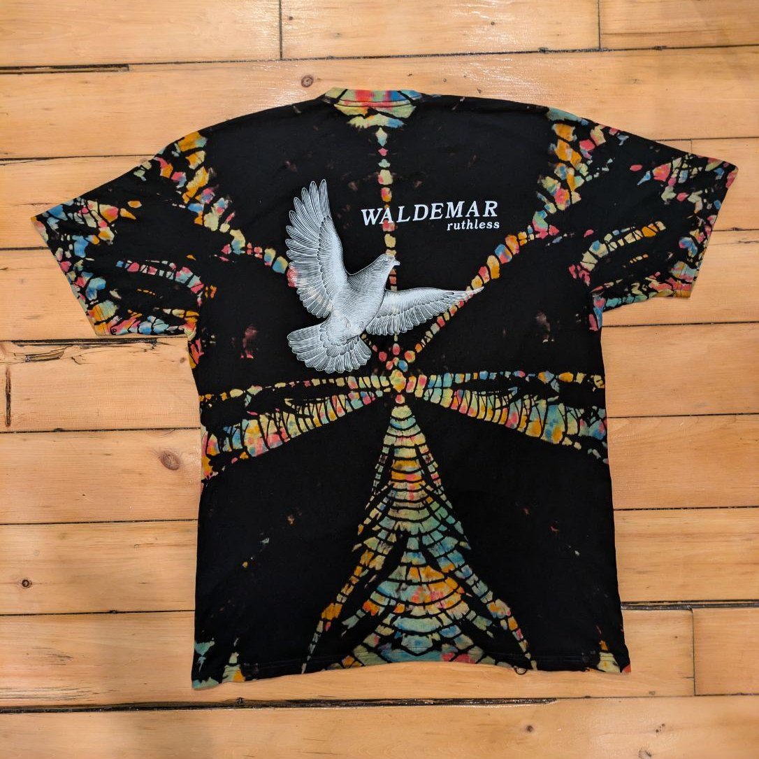 Hand Tie-Dyed Pigeon Pocket T-Shirt