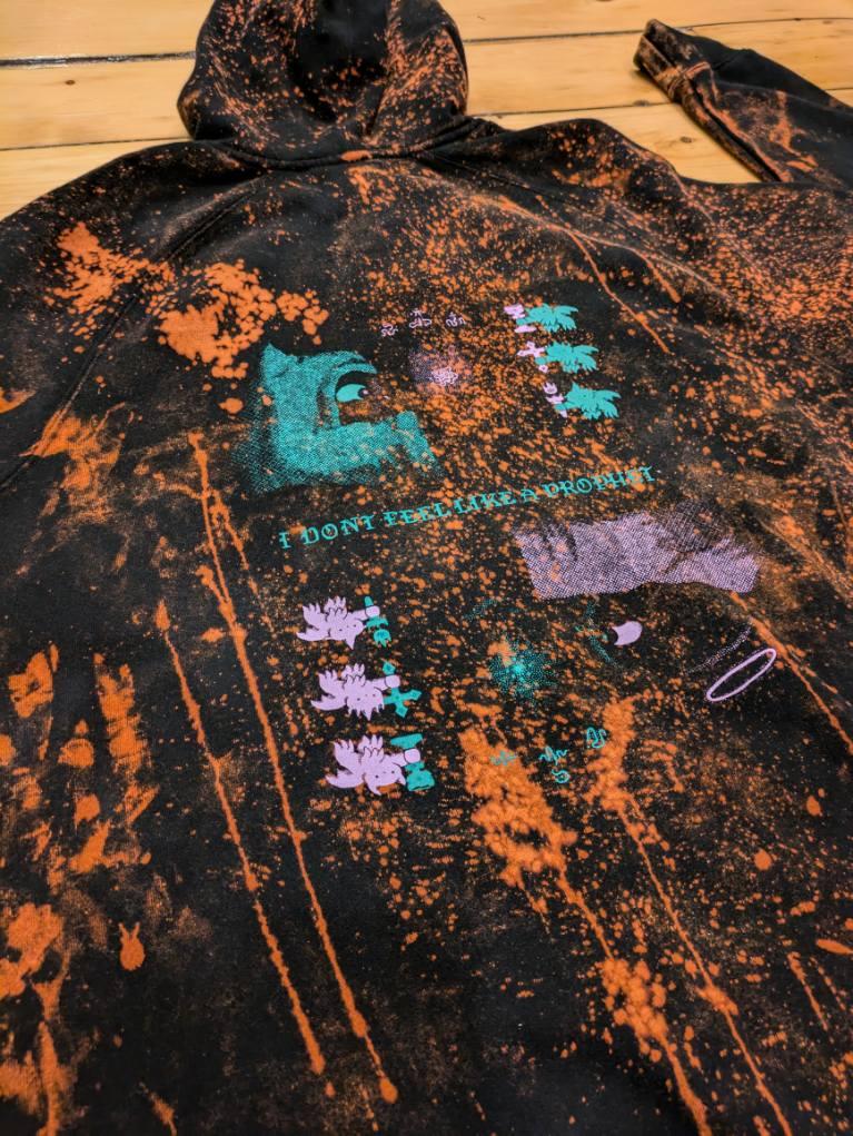 Hand Bleached Prophet Pullover Hoodie