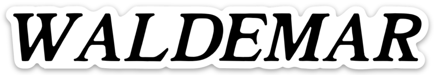 Waldemar Die Cut Sticker